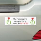ziekte van parkinson, ziekte van parkinson, tulp, bumpersticker (Op auto)