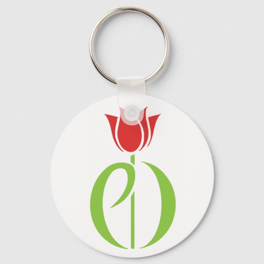 ziekte van parkinson, ziekte van parkinson, tulp,  sleutelhanger (Voorkant)