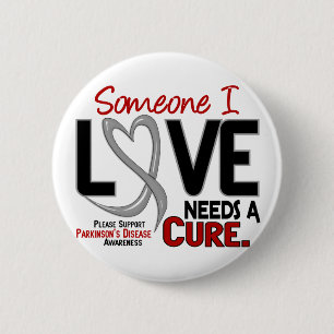 Ziekte van Parkinsons heeft een CURE 2 nodig Ronde Button 5,7 Cm