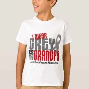 Ziekte van Parkinsons Ik DRAAG GRAY VOOR MIJN GRAN T-shirt