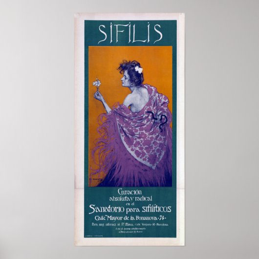 ziekte van Syphilis Poster (Voorkant)
