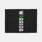 Ziekte Warrior Bewustzijn Groen Lint Fleece Deken (Voorkant (Horizontaal))