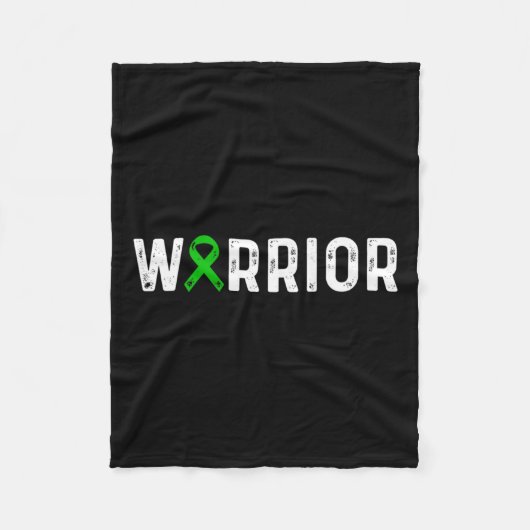 Ziekte Warrior Bewustzijn Groen Lint Fleece Deken (Voorkant)