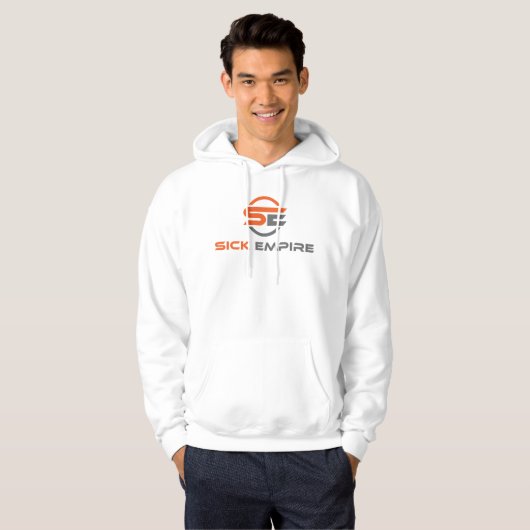 Ziektearm - Hoodie 4 (Oranje en grijze Logo) (Voorkant volledig)