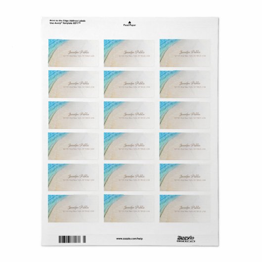 Ziektebalgolven Modern handgeschreven script Etiket (Full Sheet)