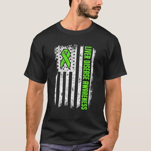 Ziektebestrijding Amerikaanse vlag T-shirt (Voorkant)