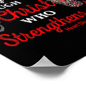 Ziektebewustzijn Hartziekte Warrior Christ Poster (Hoek)