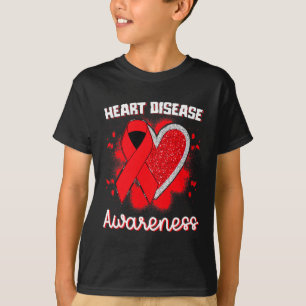 Ziektebewustzijn Ik Draag Rood Om Hartziekte Te Be T-shirt
