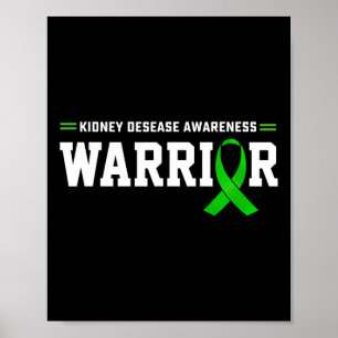 Ziektebewustzijn Warrior Ondersteuning Maand Groen Poster
