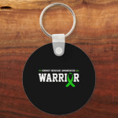 Ziektebewustzijn Warrior Ondersteuning Maand Groen Sleutelhanger (Voorkant)