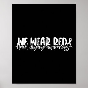 Ziektebewustzijn We Draag in februari Go Red 1 Poster