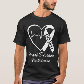 Ziektebewustzijn We Draag in februari Go Red H T-shirt