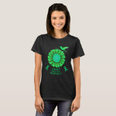 Ziektebewustzijn Zonnebloem kolibrie Gift T-shirt (Voorkant volledig)