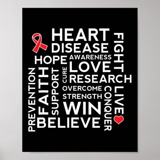 Ziektebewustzijnsondersteuning Walk-T-shirt Poster (Voorkant)