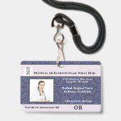 Ziektedienst Ziektedienst Foto ziekenhuis Badge (Front with Lanyard)