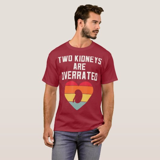 Ziekteherkenning van nierziekte Transplantatie Ver T-shirt (Voorkant volledig)