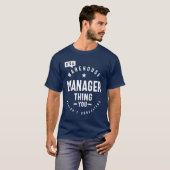 Ziektehuisbeheerder Gift Funny Job Title Professio T-shirt (Voorkant volledig)