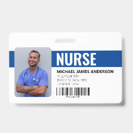 Ziektehuispersoneel Zonneblauw ID-badge Badge