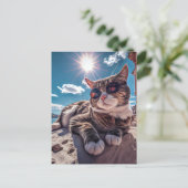 Ziektekop met zonnebrillen Briefkaart (Staand voorkant)