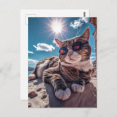 Ziektekop met zonnebrillen Briefkaart (Voorkant / Achterkant)