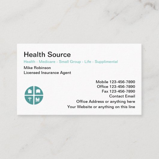 Ziektekosten Levensverzekering Visitekaartjes (Voorkant)