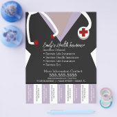 Ziektekostenverzekering Life Nurse Tear Off Busine Flyer (Enkel)