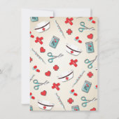 Ziektemedische Afstuderen Hartstethoscoop uitnodig Kaart (Achterkant)