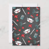 Ziektemedische Afstuderen Hartstethoscoop uitnodig Kaart (Achterkant)