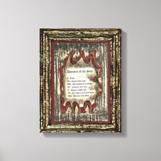 Ziekten van de soep canvas afdruk (Voorkant)