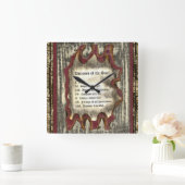 Ziekten van de soep vierkante klok (Huis)