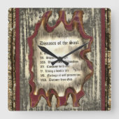 Ziekten van de soep vierkante klok (Voorkant)