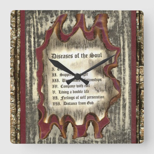 Ziekten van de soep vierkante klok (Voorkant)