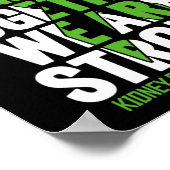 Ziekteondersteuning - Bewustzijn over nierziekte b Poster (Hoek)