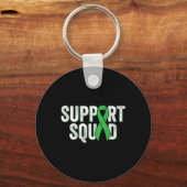 Ziekteondersteuningsploeg - Groen Bewustzijnslint Sleutelhanger (Voorkant)