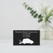Ziektestoelenvervoer Taxi Visitekaartje (Staand voorkant)
