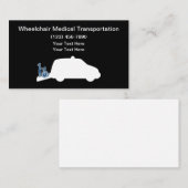 Ziektestoelenvervoer Taxi Visitekaartje (Voorkant / Achterkant)