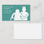 Ziekteverzekering Eenvoudige Visitekaartjes (Voorkant / Achterkant)