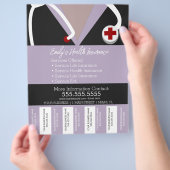 Ziekteverzekering levensverzekering buiten bedrijf flyer (Hand)