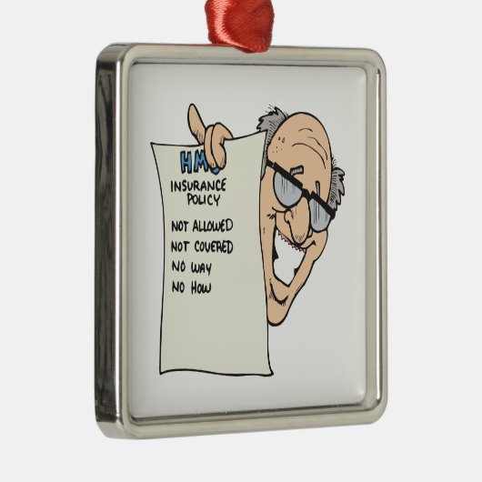 Ziekteverzekering Metalen Ornament (Rechts)