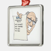Ziekteverzekering Metalen Ornament (Links)