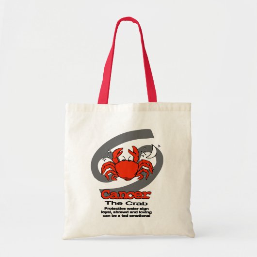 Ziektezak "The Crab" Tote Bag (Voorkant)