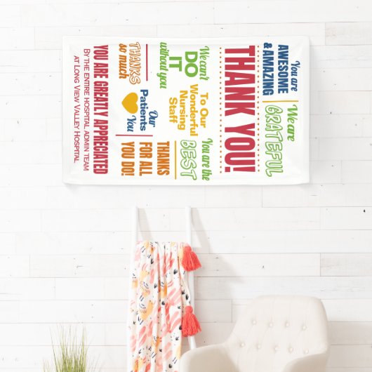 Ziekteziekenhuispersoneel Waarderingsactiviteiten Spandoek (Insitu)