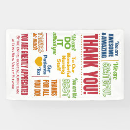 Ziekteziekenhuispersoneel Waarderingsactiviteiten Spandoek