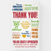 Ziekteziekenhuispersoneel Waarderingsactiviteiten Spandoek (Verticaal)