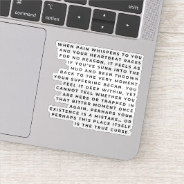 Ziel in de Modder – Diep Emotionele Citatesticker Sticker