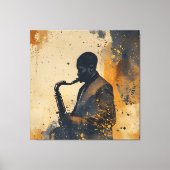 Ziel in improvisatie canvas afdruk (Voorkant)