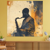 Ziel in improvisatie canvas afdruk (Insitu (Woonkamer))