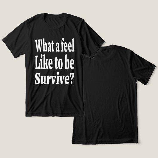 ziel van de overlevende Tri-Blend shirt (Ontwerp Voorkant & Achterkant)