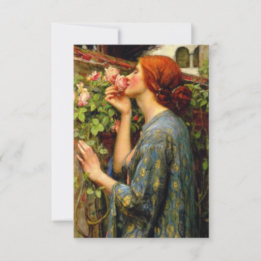 Ziel van de Roos John William Waterhouse Bedankkaart (Voorkant)