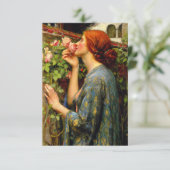 Ziel van de Roos John William Waterhouse Bedankkaart (Staand voorkant)